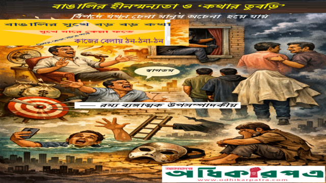 বাঙালির হীনম্মন্যতা ও ‘কথার তুবড়ি’: বিপদে যখন চেনা মানুষ অচেনা